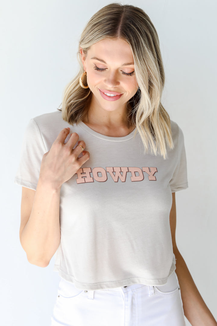 Howdy Cropped Tee