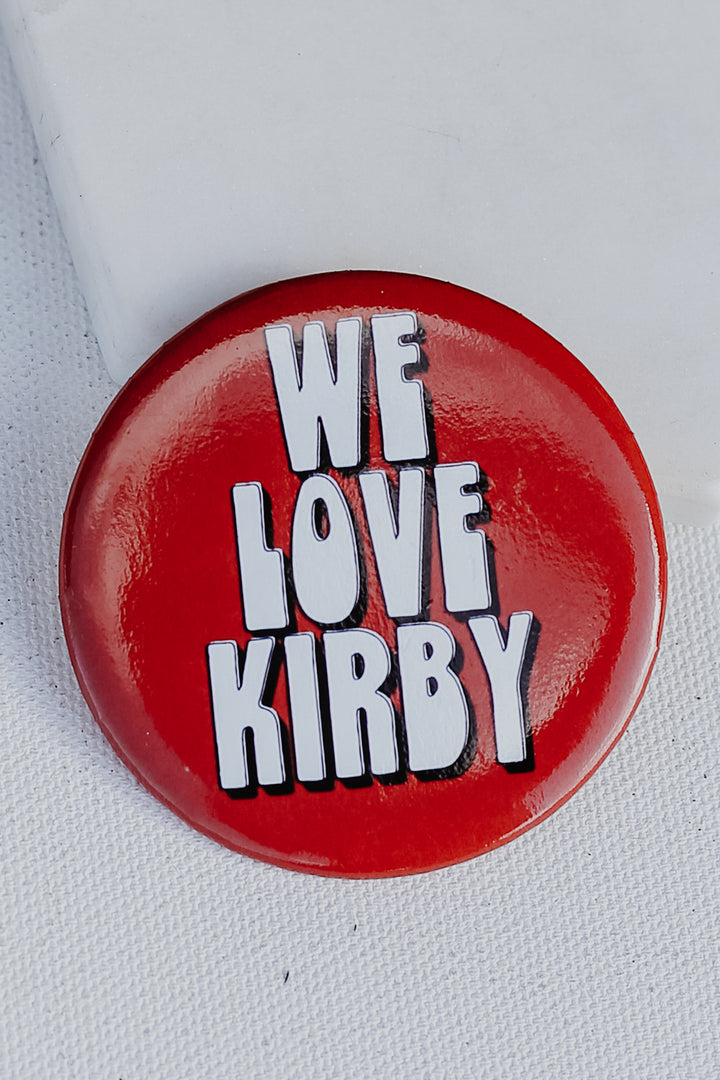 Red We Love Kirby Button