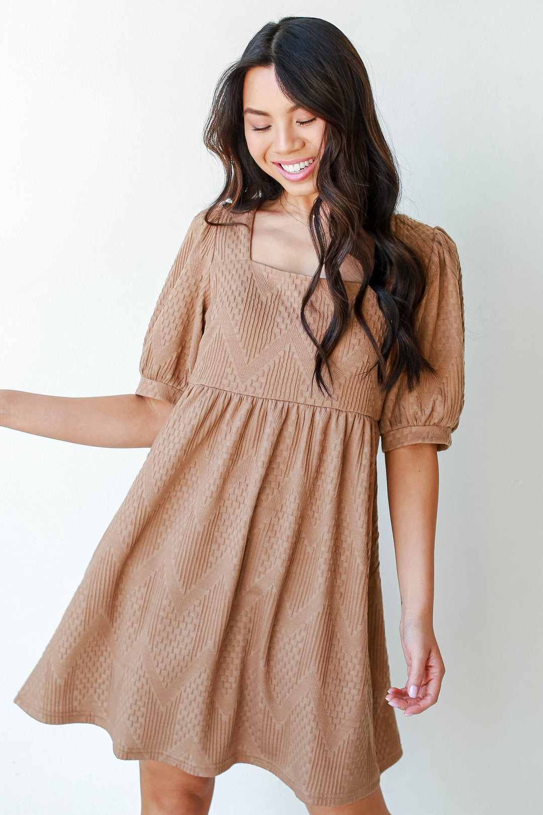 Knit Babydoll Dress