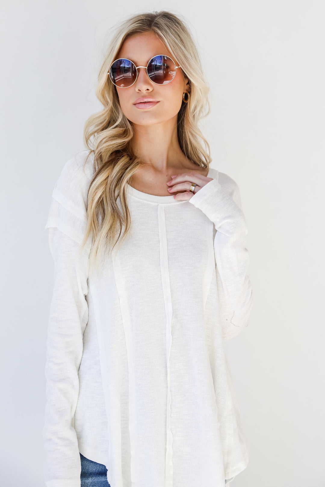 Knit Top in ivory