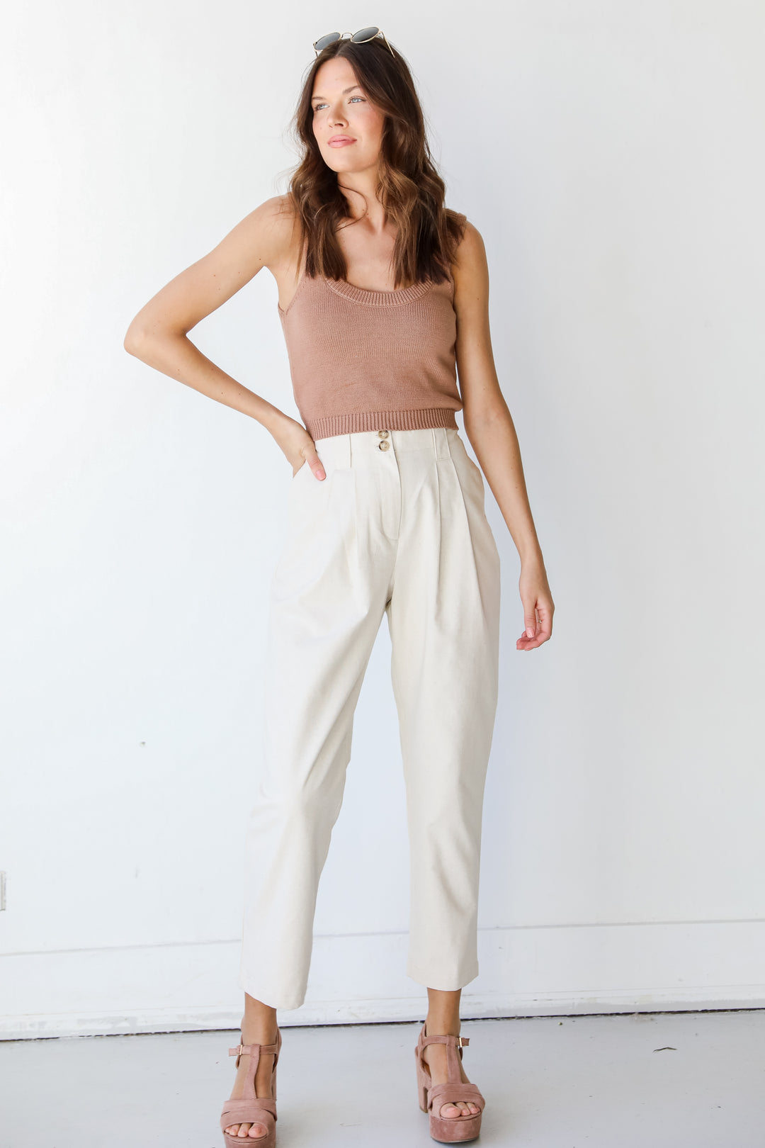 Linen Pants in ivory