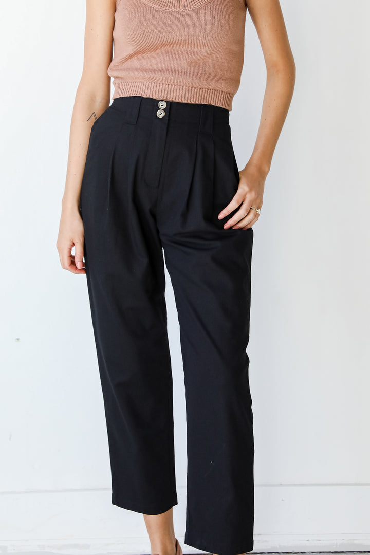 Linen Pants in black