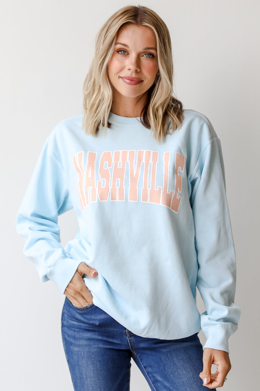 Light Blue Nashville Pullover