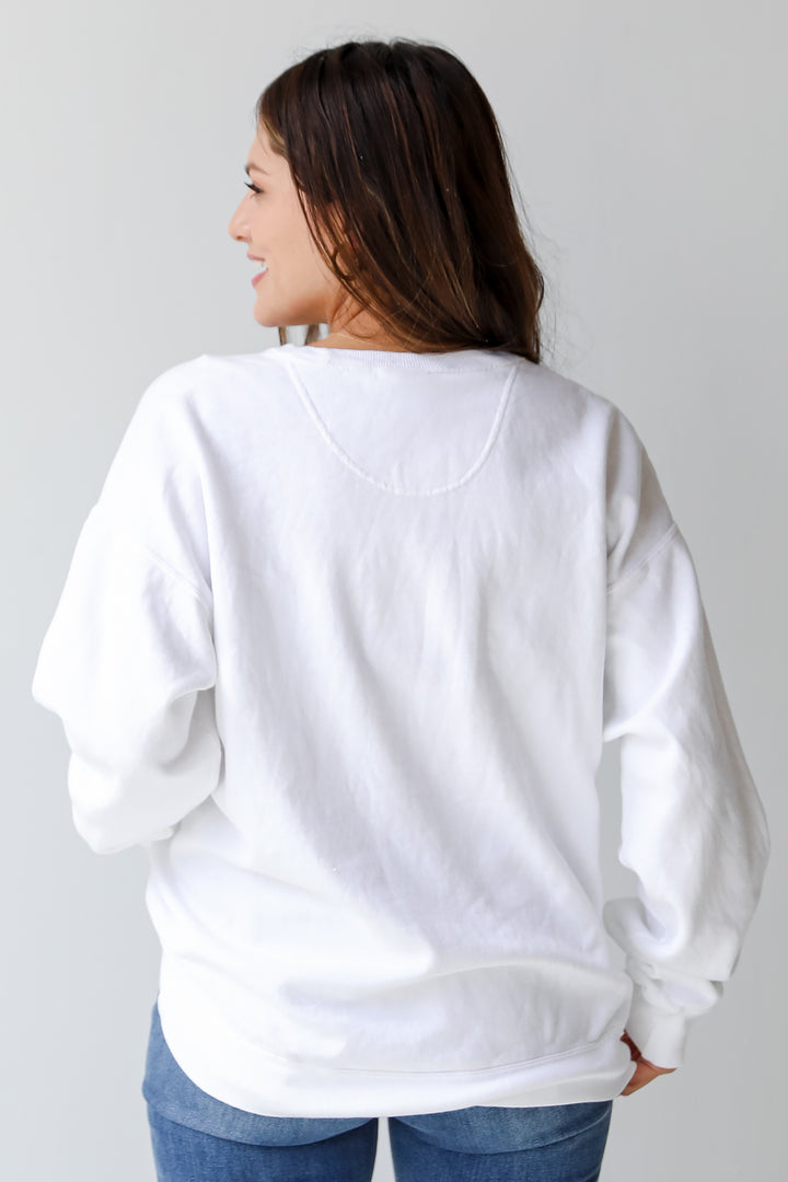 White Charleston South Carolina Pullover back view