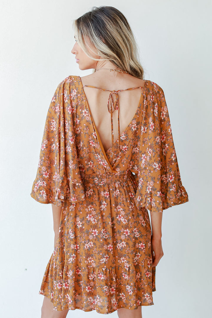 Floral Dress back view