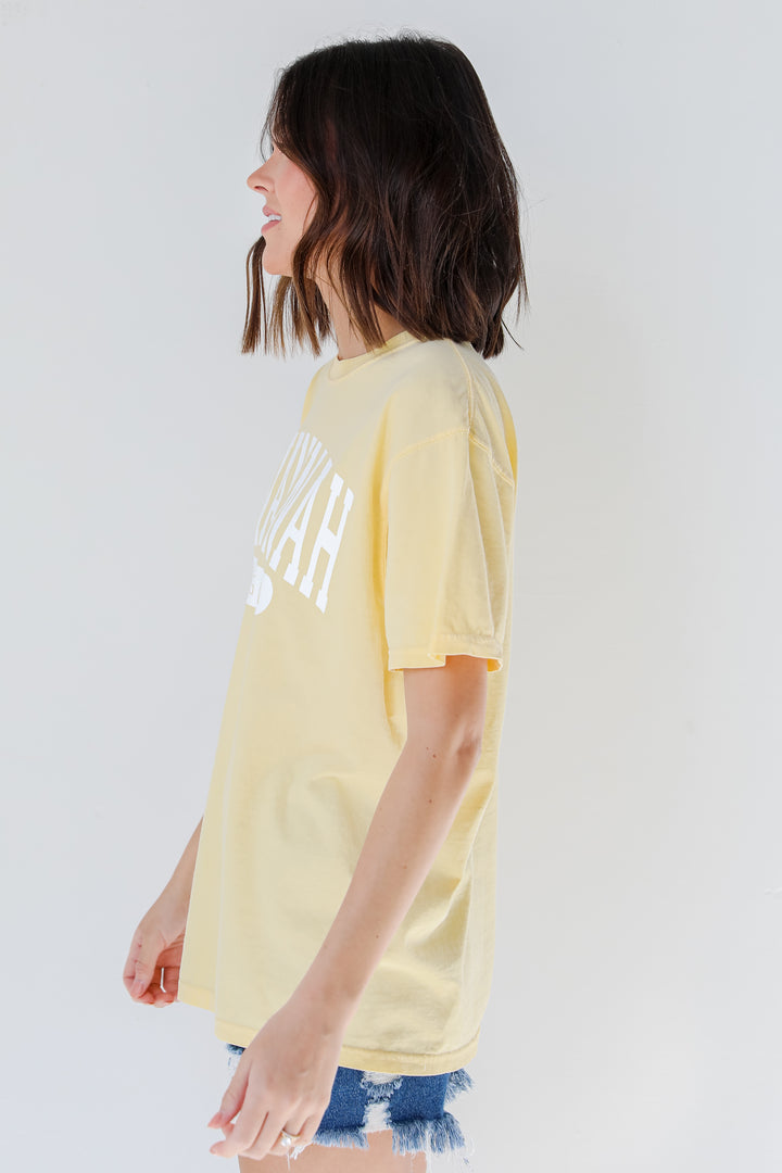 Yellow Savannah Georgia Tee side view