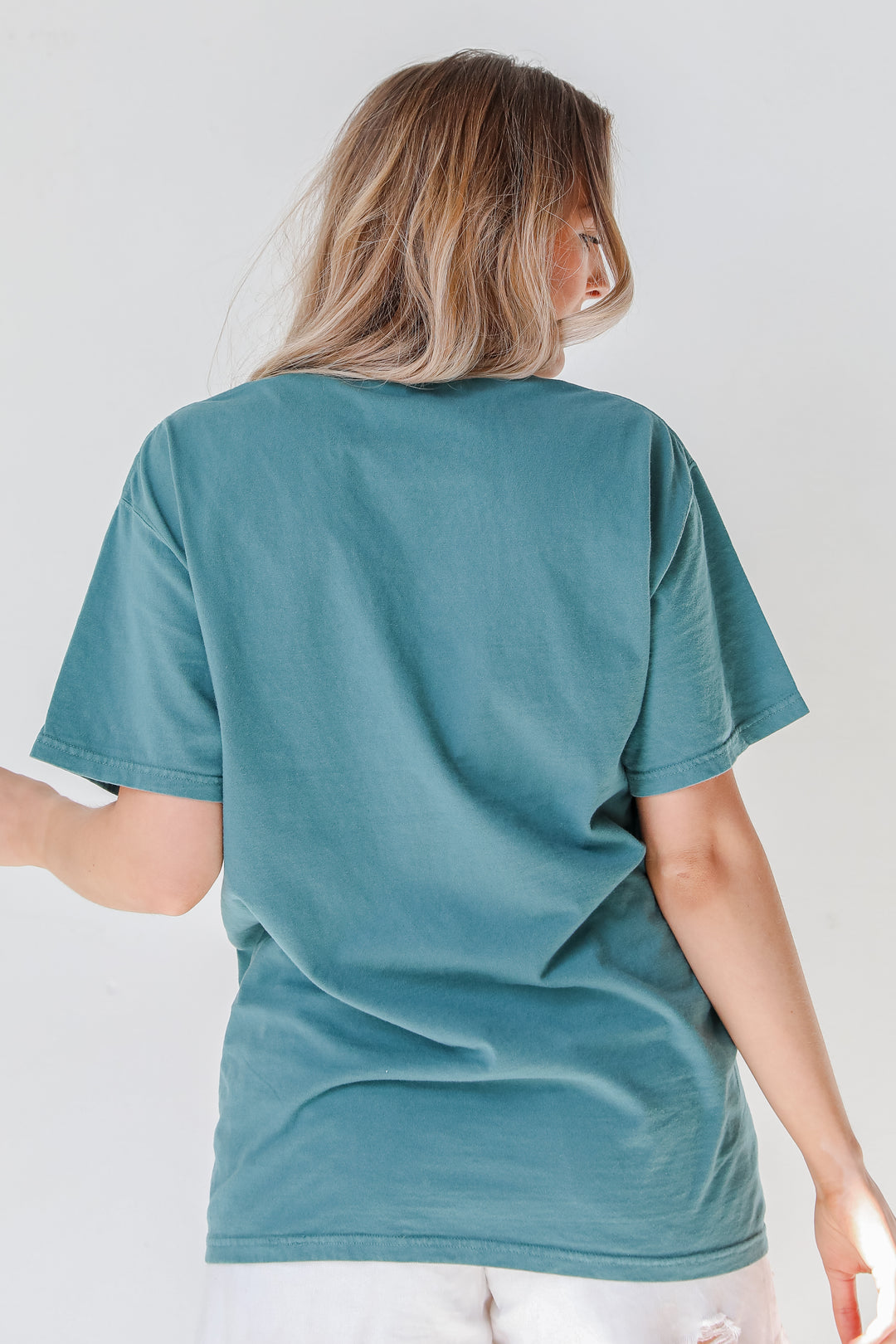 Teal Savannah Georgia Tee back view