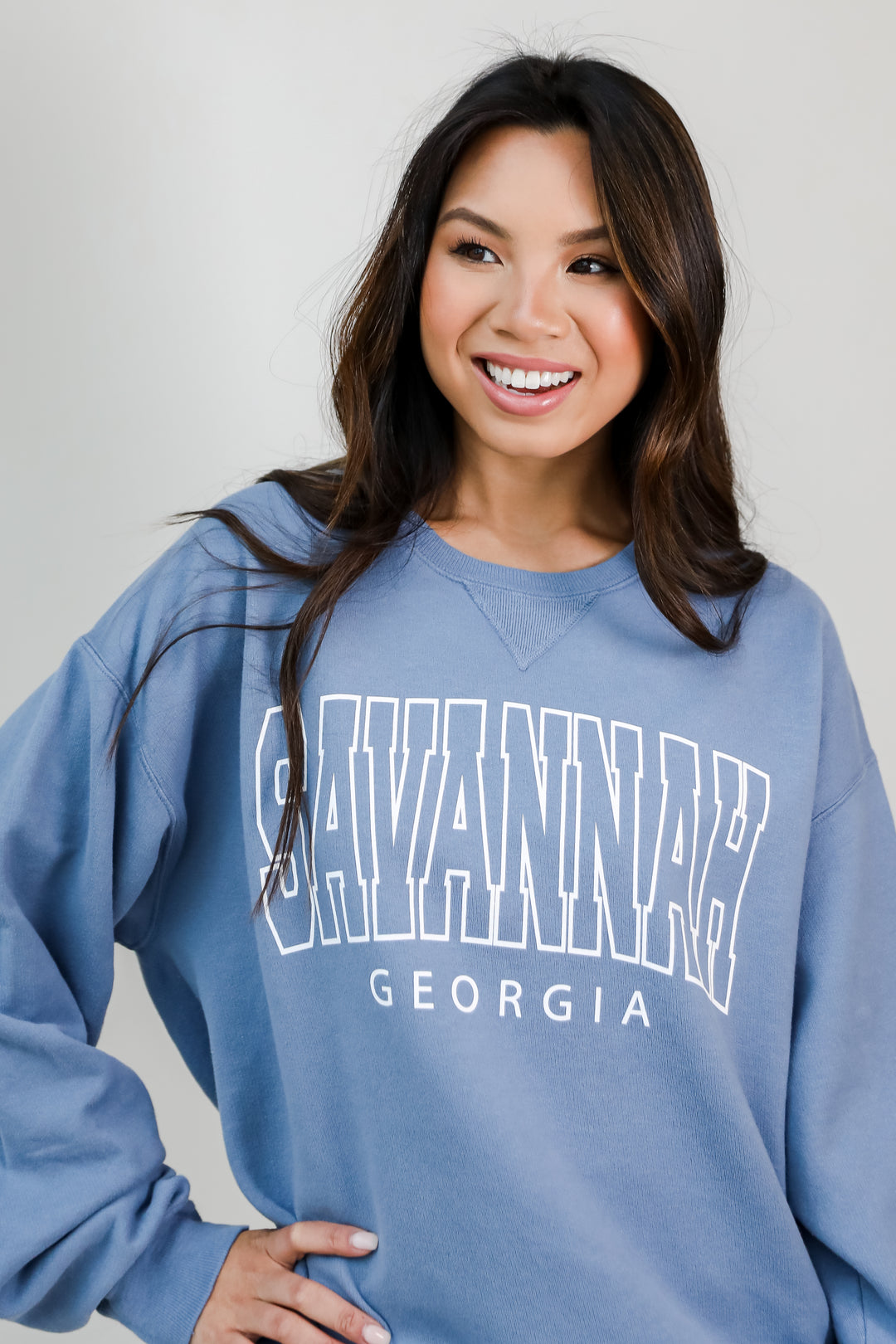 Savannah Georgia Pullover close up