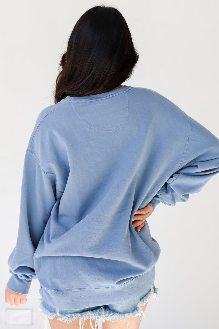 Light Blue Savannah Georgia Pullover back view