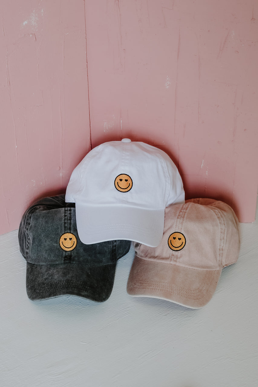 Smiley Face Baseball Hats