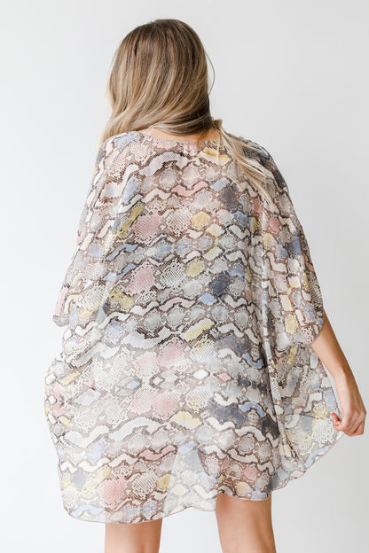 Snakeskin Kimono back view