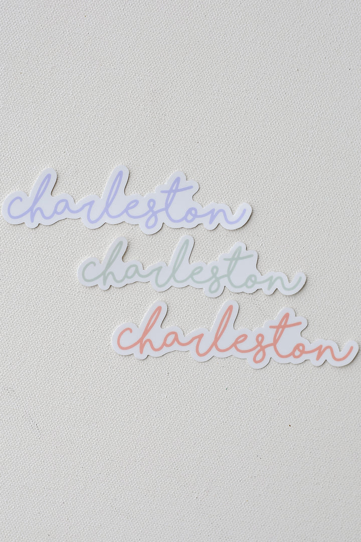 Small Charleston Script Stickers