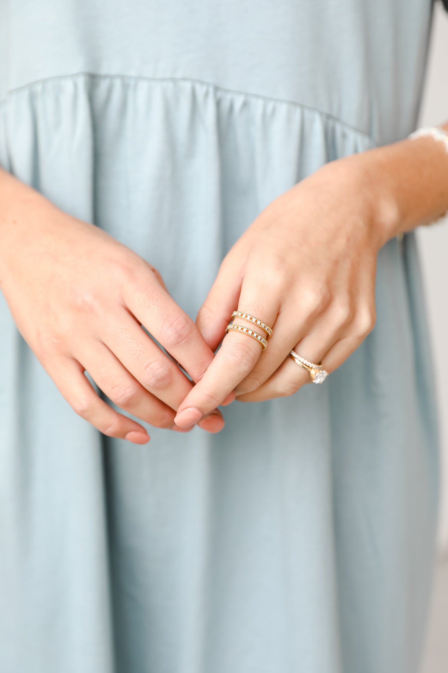 Gold Rhinestone Ring