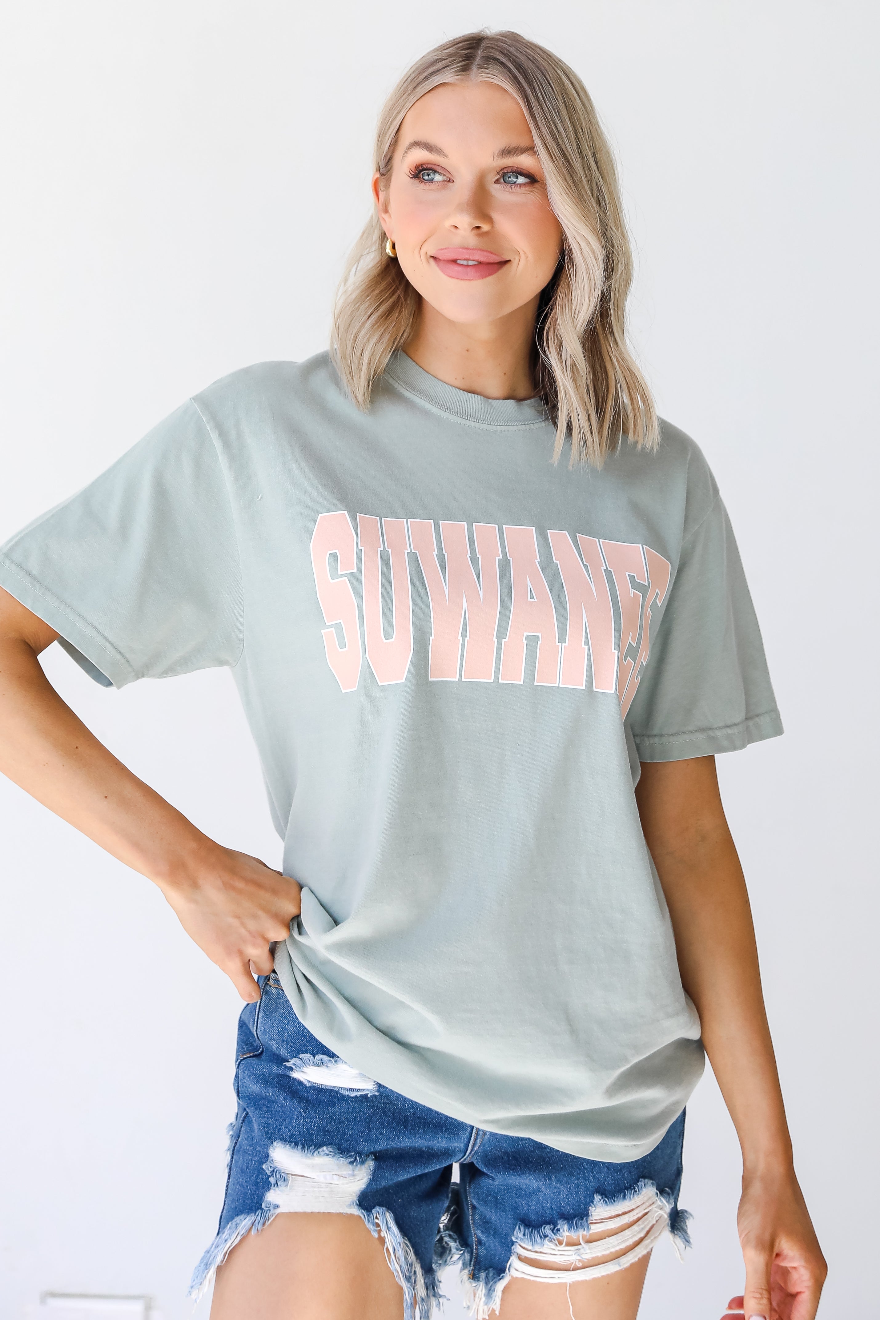 Sage Suwanee Tee front view