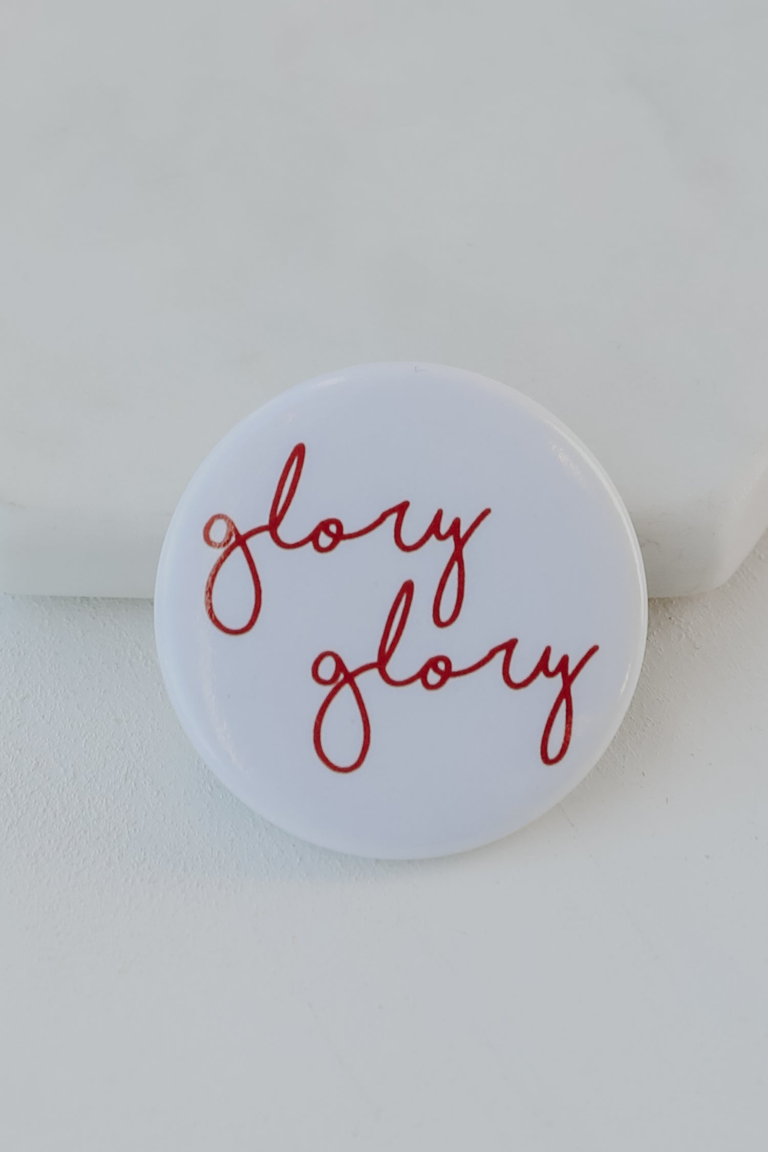 white Glory Glory Button