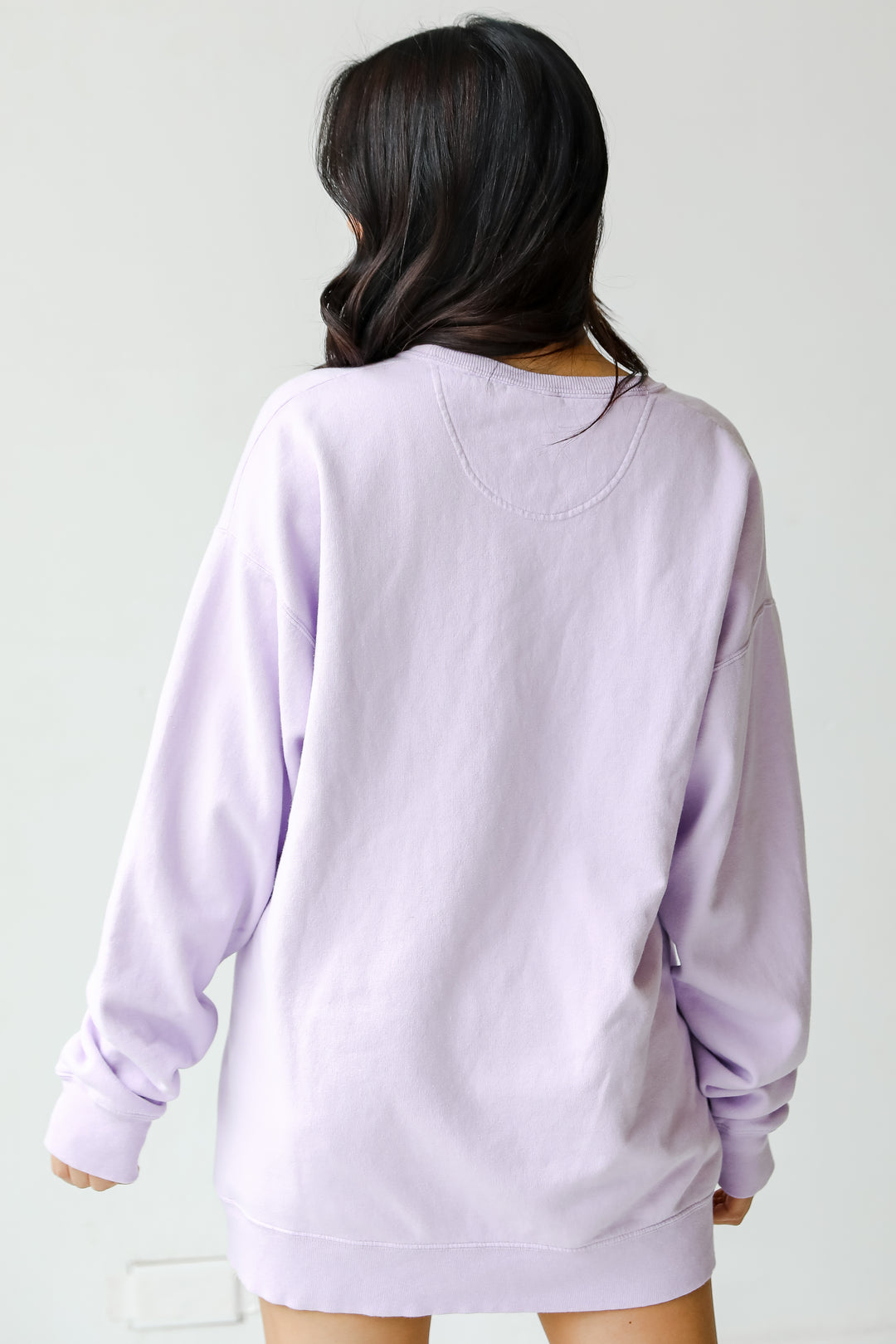 Lavender Woodstock Georgia Pullover back view